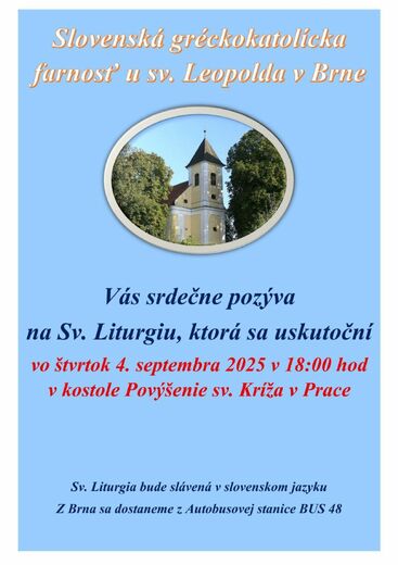 Liturgie sv. Jana Zlatoústého v Praci
